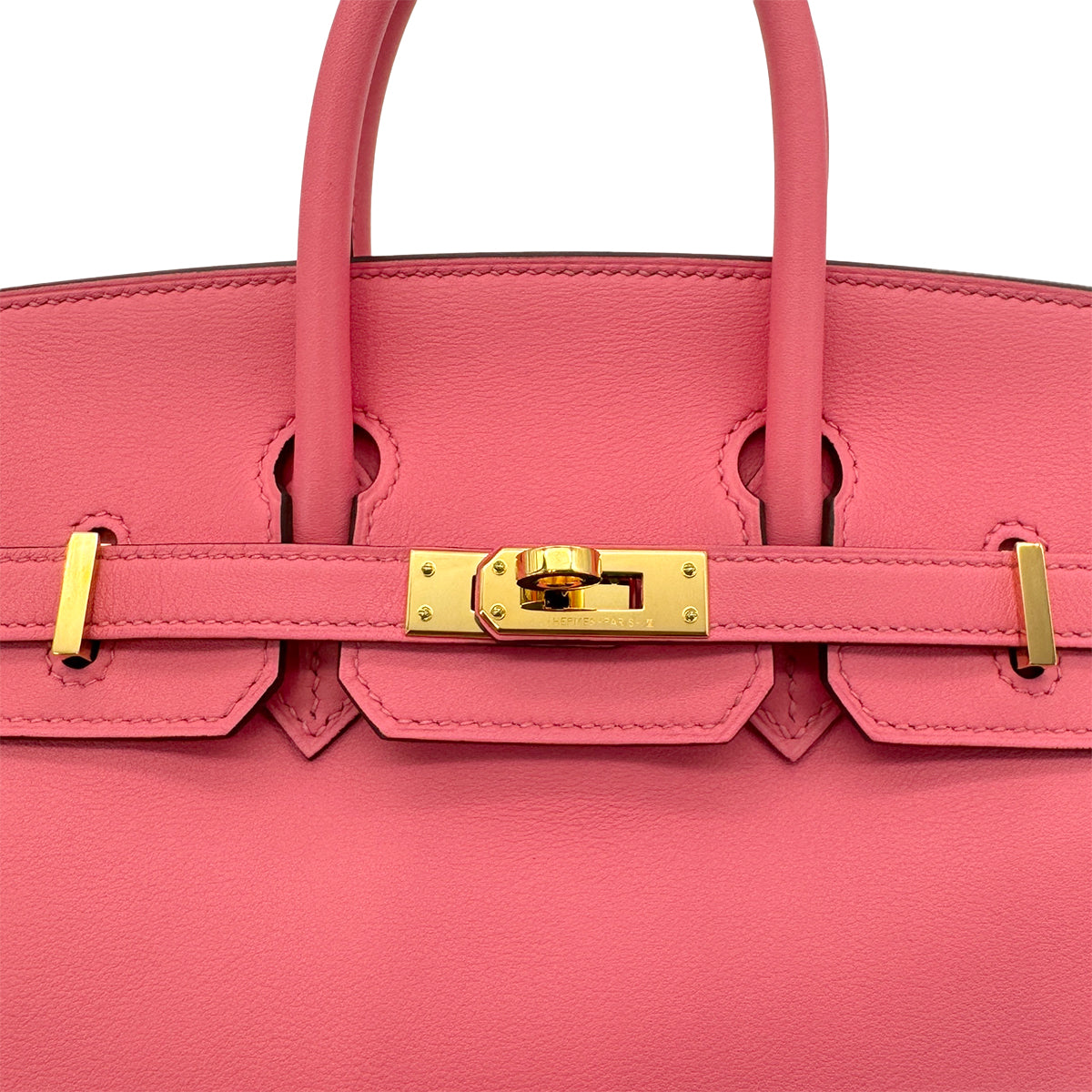 HERMES BIRKIN 25 ROSE AZALEE VEAU SWIFT HAND BAG C GHW 90298156