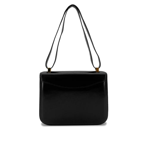 HERMES CONSTANCE 23 BLACK BOXCALF SHOULDER BAG 〇N GHW 90298157 - PURPOSE