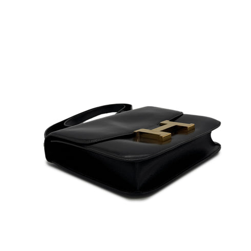HERMES CONSTANCE 23 BLACK BOXCALF SHOULDER BAG 〇N GHW 90298157 - PURPOSE