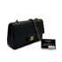 CHANEL VINTAGE CLASSIC FLAP MEDIUM CHAIN SHOULDER BAG BLACK LAMB SKIN 90298158 - PURPOSE