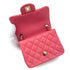 CHANEL VINTAGE MINI SQUARE 17 CHAIN SHOULDER BAG PINK LAMB SKIN 90298159 - PURPOSE
