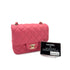 CHANEL VINTAGE MINI SQUARE 17 CHAIN SHOULDER BAG PINK LAMB SKIN 90298159 - PURPOSE