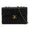 CHANEL VINTAGE MAXI MATELASSE 34 CHAIN SHOULDER BAG BLACK LAMB SKIN 90298163 - PURPOSE