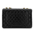 CHANEL VINTAGE MAXI MATELASSE 34 CHAIN SHOULDER BAG BLACK LAMB SKIN 90298163 - PURPOSE