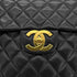 CHANEL VINTAGE MAXI MATELASSE 34 CHAIN SHOULDER BAG BLACK LAMB SKIN 90298163 - PURPOSE