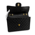 CHANEL VINTAGE MAXI MATELASSE 34 CHAIN SHOULDER BAG BLACK LAMB SKIN 90298163 - PURPOSE