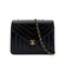 CHANEL VINTAGE V STITCH BLACK CHAIN SHOULDER BAG LAMB SKIN 90298165 - PURPOSE
