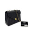 CHANEL VINTAGE V STITCH BLACK CHAIN SHOULDER BAG LAMB SKIN 90298165 - PURPOSE
