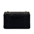 CHANEL VINTAGE CLASSIC FLAP MEDIUM CHAIN SHOULDER BAG BLACK LAMB SKIN 90298166 - PURPOSE
