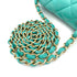 CHANEL MINI MATELASSE 20 CHAIN SHOULDER BAG MINT GREEN LAMB SKIN 90298167 - PURPOSE
