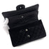 CHANEL CLASSIC FLAP MEDIUM CHAIN SHOULDER BAG BLACK VELOR 90298168 - PURPOSE