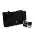CHANEL CLASSIC FLAP MEDIUM CHAIN SHOULDER BAG BLACK VELOR 90298168 - PURPOSE