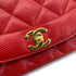 CHANEL VINTAGE DIANA MEDIUM CHAIN SHOULDER BAG RED CAVIAR SKIN 90298170 - PURPOSE