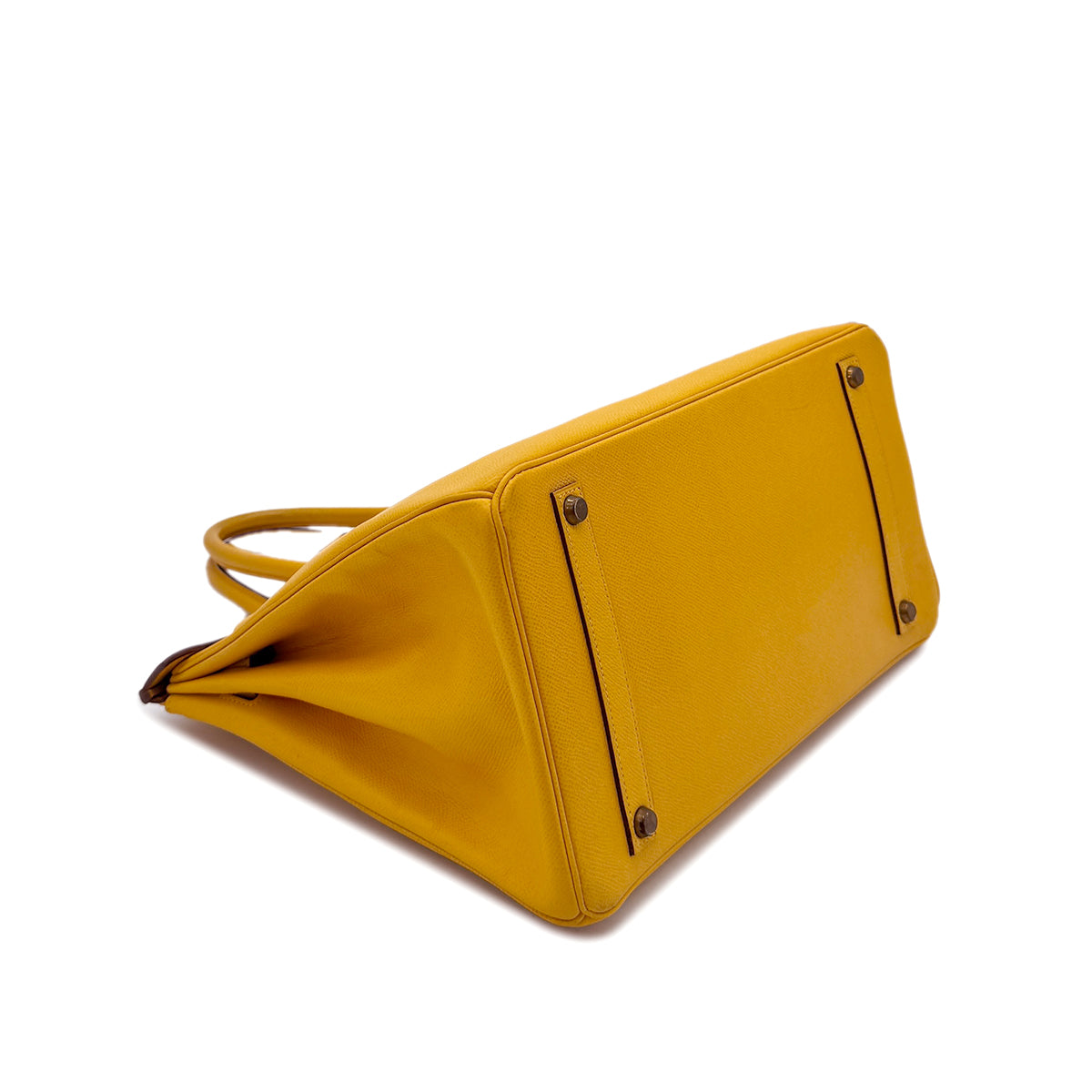 HERMES BIRKIN 35 JAUNE COURCHEVEL HAND BAG 〇Y GHW 90298313