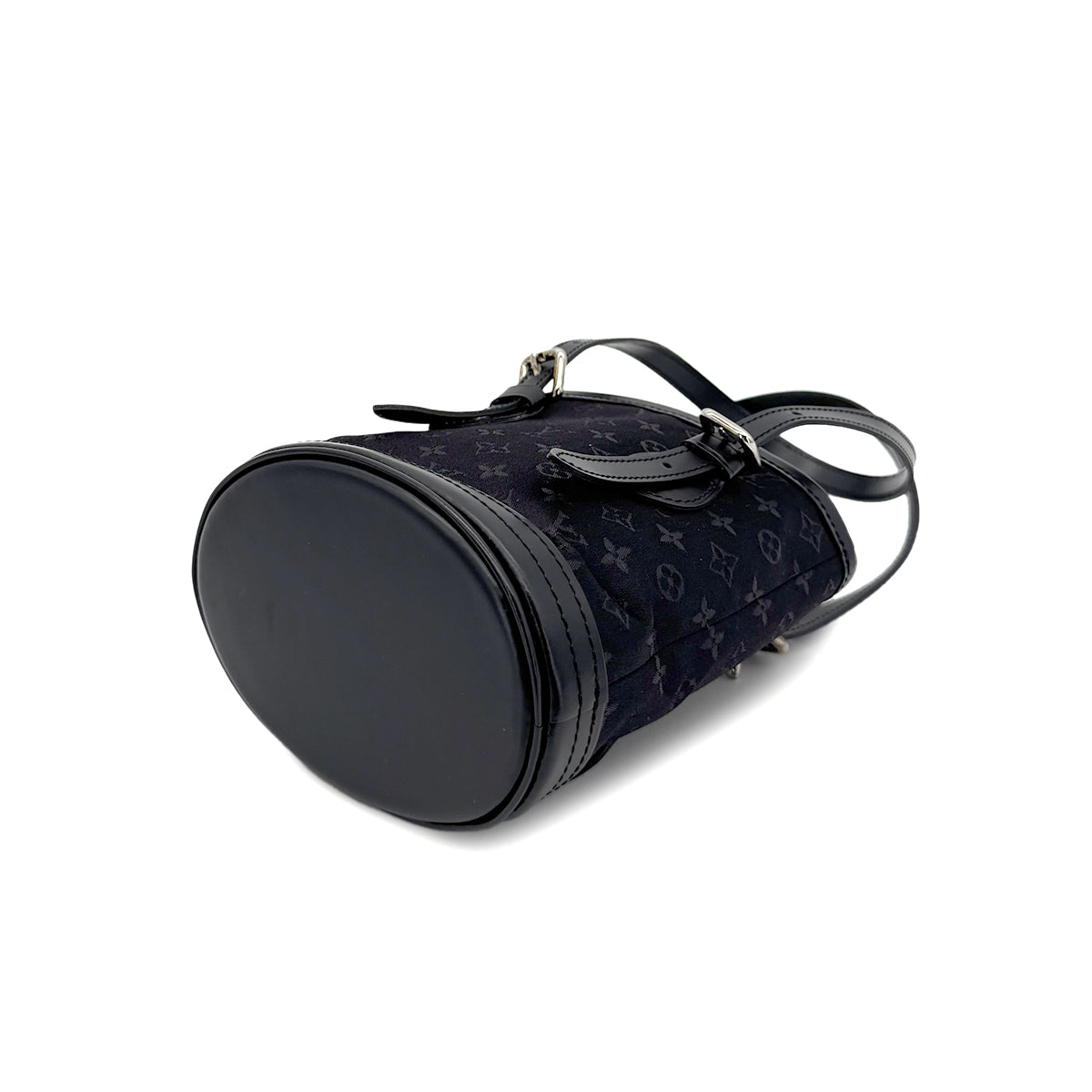 LOUIS VUITTON MONOGRAM SATIN LITTLE BUCKET HAND BAG BLACK M92144 90298314