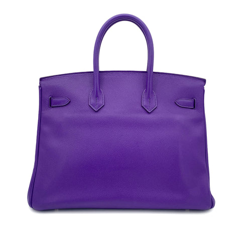 HERMES BIRKIN 35 ULTRA VIOLET EPSOM HAND BAG □P SHW 90298317 - PURPOSE