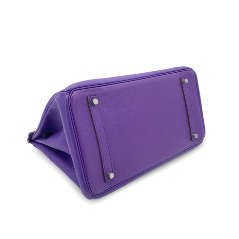 HERMES BIRKIN 35 ULTRA VIOLET EPSOM HAND BAG □P SHW 90298317 - PURPOSE