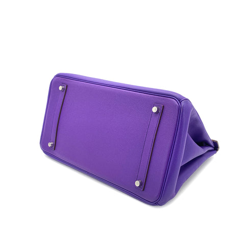 HERMES BIRKIN 35 ULTRA VIOLET EPSOM HAND BAG □P SHW 90298317 - PURPOSE