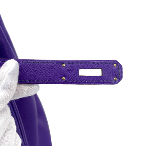 HERMES BIRKIN 35 ULTRA VIOLET EPSOM HAND BAG □P SHW 90298317 - PURPOSE