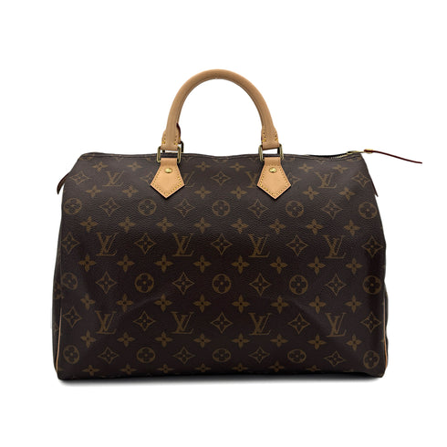 LOUIS VUITTON MONOGRAM SPEEDY 35 HAND BAG BROWN M41107 90298319 - PURPOSE