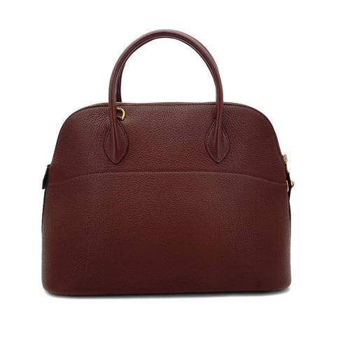 HERMES BOLIDE 35 HABANA TOGO HAND BAG □A GHW 90298320 - PURPOSE