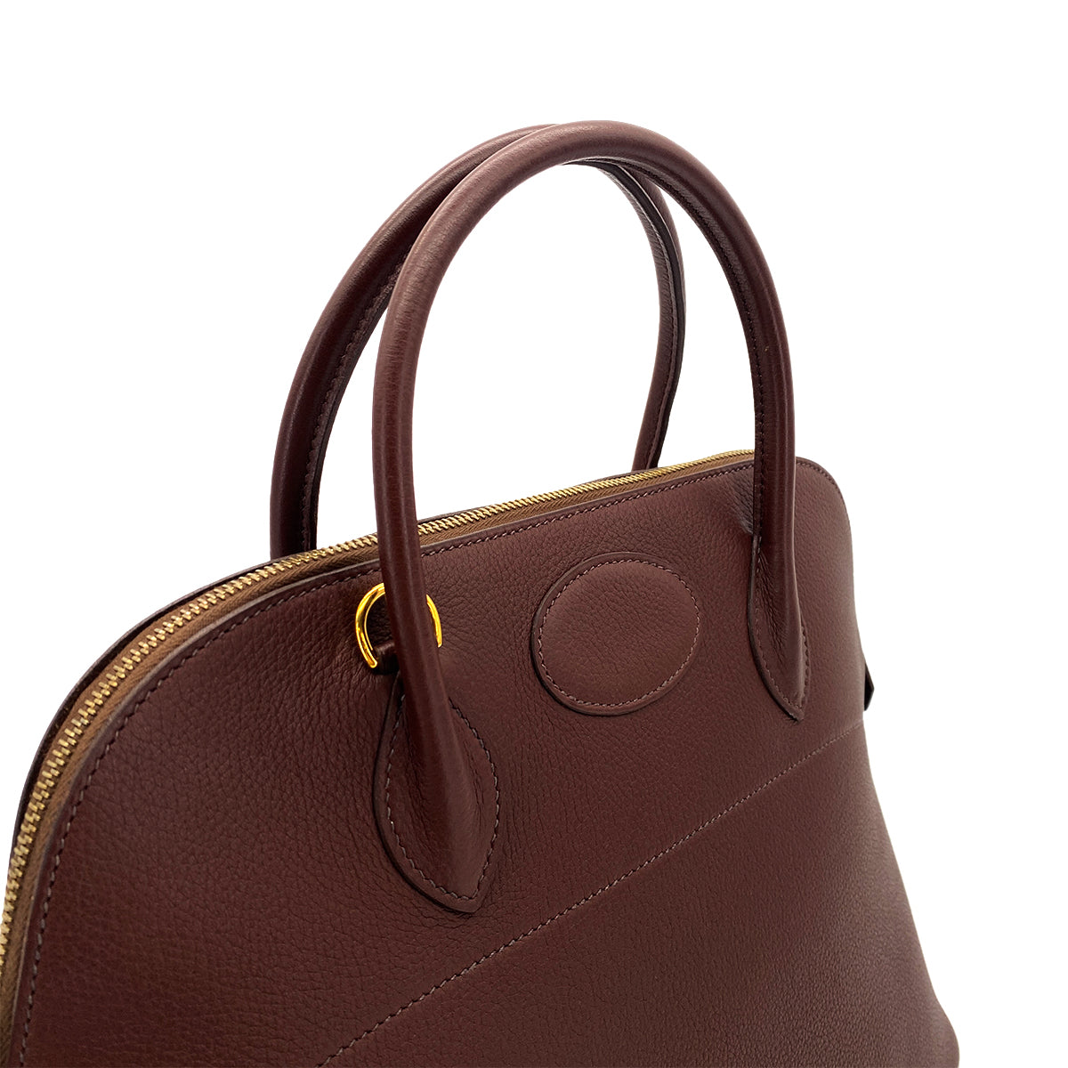 HERMES BOLIDE 35 HABANA TOGO HAND BAG □A GHW 90298320