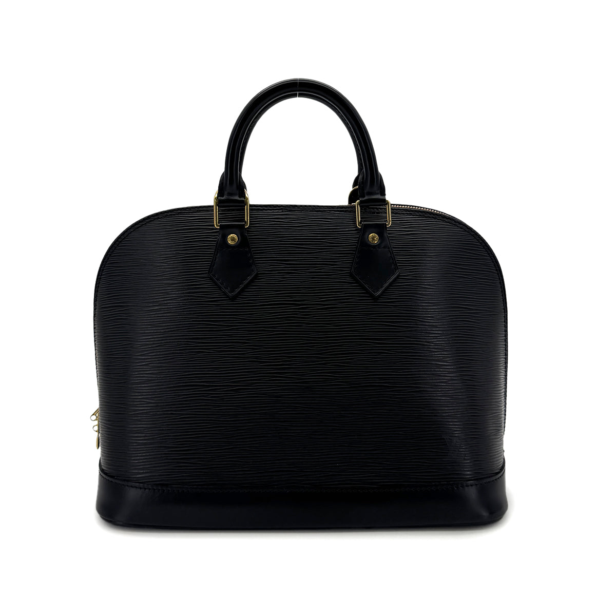 LOUIS VUITTON EPI ALMA PM HAND BAG BLACK LEATHER M52142 90298322