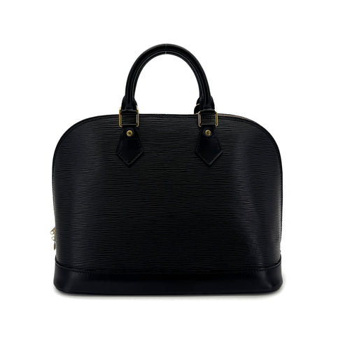 LOUIS VUITTON EPI ALMA PM HAND BAG BLACK LEATHER M52142 90298322 - PURPOSE