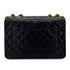 CHANEL VINTAGE MAXI MATELASSE 34 CHAIN SHOULDER BAG BLACK LAMB SKIN 90298330 - PURPOSE