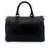 CHANEL VINTAGE BICOLORE BOSTON SHOULDER BAG BLACK LEATHER 90298331 - PURPOSE
