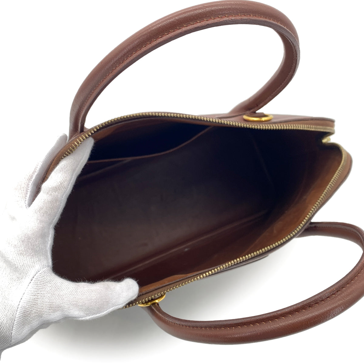 HERMES BOLIDE 35 MARRON FONCE TOGO HAND SHOULDER BAG □A GHW 90298333
