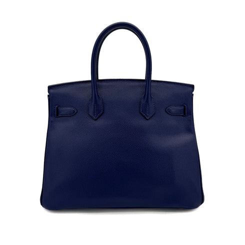 HERMES BIRKIN 30 BLUE SAPHIR EPSOM HAND BAG X GHW 90298336 - PURPOSE