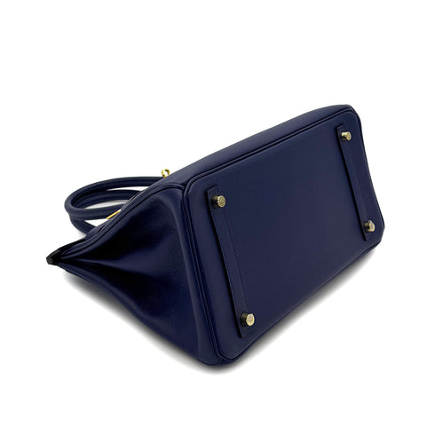 HERMES BIRKIN 30 BLUE SAPHIR EPSOM HAND BAG X GHW 90298336 - PURPOSE