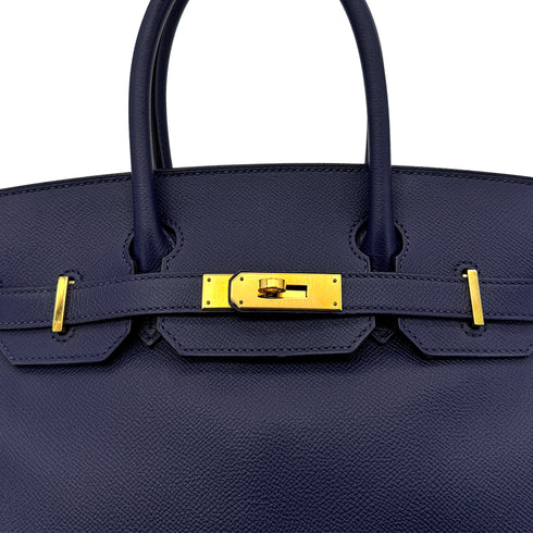 HERMES BIRKIN 30 BLUE SAPHIR EPSOM HAND BAG X GHW 90298336 - PURPOSE