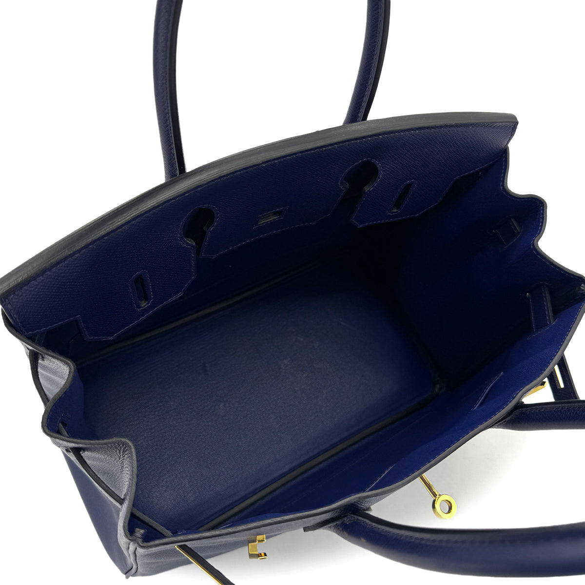 HERMES BIRKIN 30 BLUE SAPHIR EPSOM HAND BAG X GHW 90298336