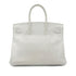 HERMES BIRKIN CLUB 35 WHITE GRIS PERLE SANGUINE TAURILLON CLEMENCE LIZARD HAND BAG □P SHW 90298337 - PURPOSE