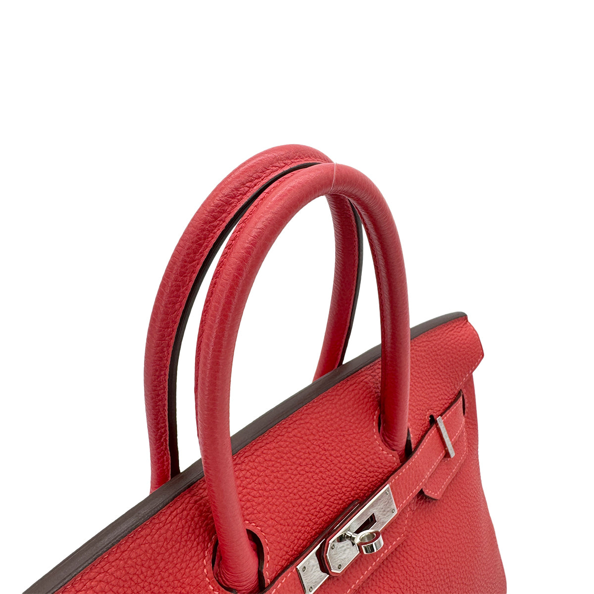 HERMES BIRKIN 30 ROUGE PIVOINE TOGO HAND BAG □R SHW 90298338