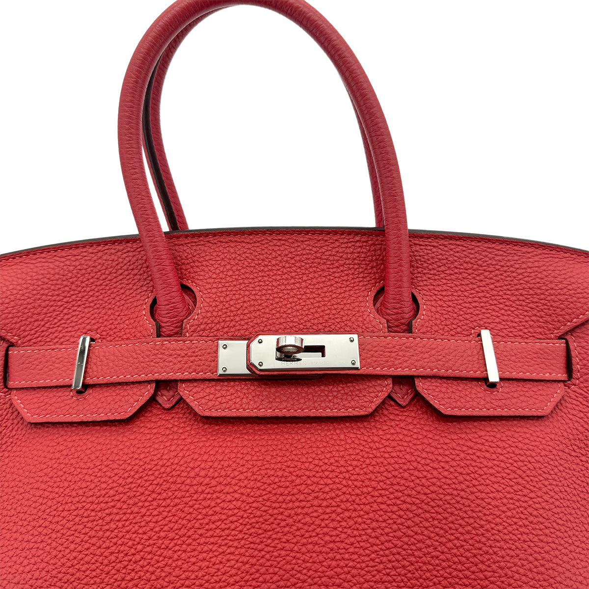 HERMES BIRKIN 30 ROUGE PIVOINE TOGO HAND BAG □R SHW 90298338