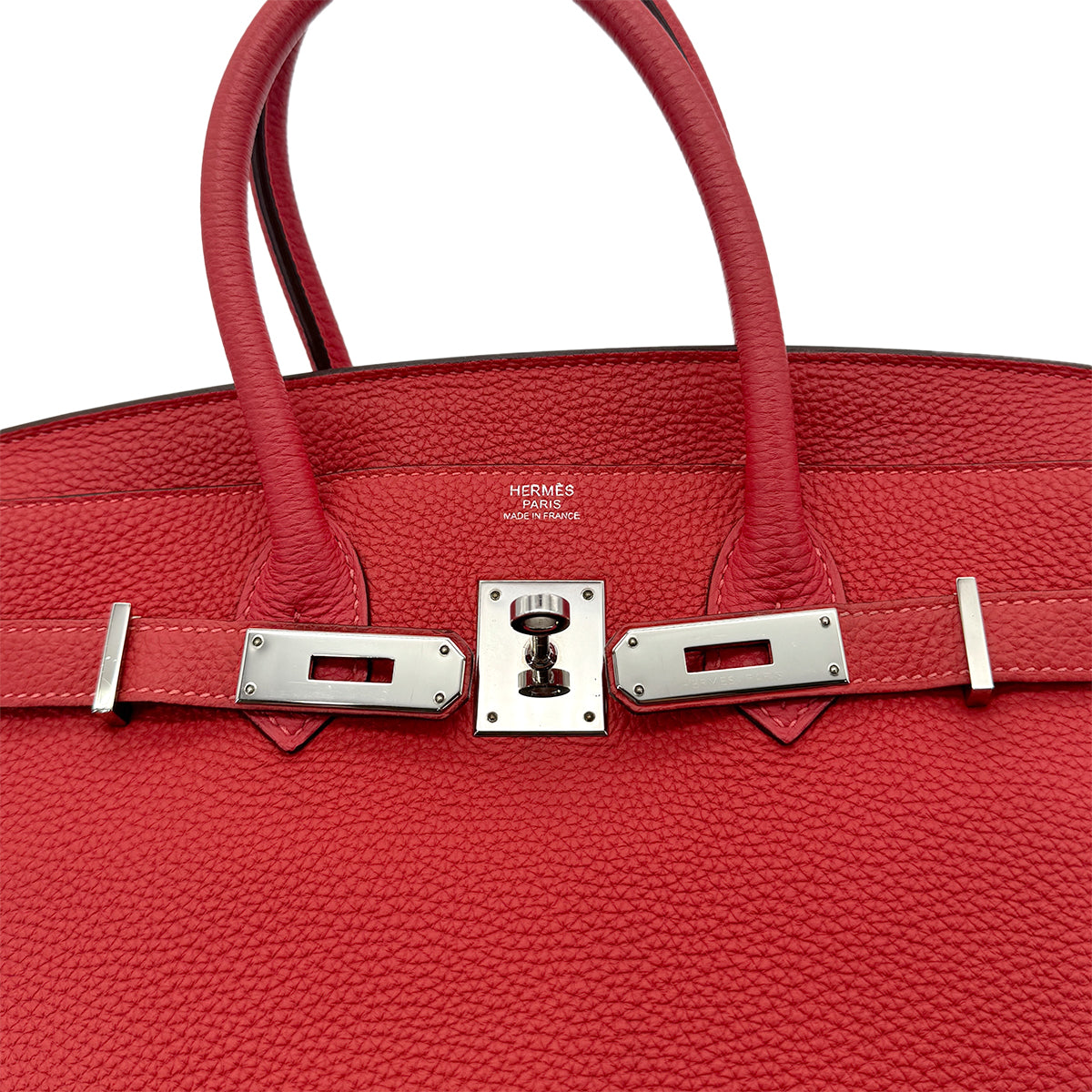 HERMES BIRKIN 30 ROUGE PIVOINE TOGO HAND BAG □R SHW 90298338