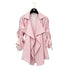 CHANEL COCOMARK GATHERED SLEEVEES STRIPED TERRY CLOTH JACKET PINK WHITE COTTON 38 P60 RTW 90298341