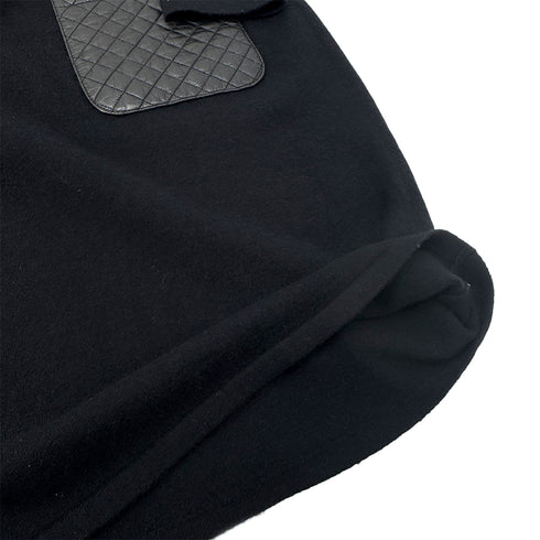 CHANEL COCO BUTTON MATELASSE LAMB SKIN POCKET LONG SLEEVE KNIT DRESS WOOL 38 P44 RTW 90298342