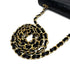 CHANEL VINTAGE MATELASSE CHAIN SHOULDER BAG BLACK RED LAMB SKIN 90298425 - PURPOSE