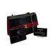 CHANEL VINTAGE MATELASSE CHAIN SHOULDER BAG BLACK RED LAMB SKIN 90298425 - PURPOSE