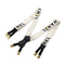 CHANEL VINTAGE SUSPENDER LOGO WHITE BLACK CANVAS LEATHER 90298441 - PURPOSE