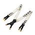 CHANEL VINTAGE SUSPENDER LOGO WHITE BLACK CANVAS LEATHER 90298441 - PURPOSE