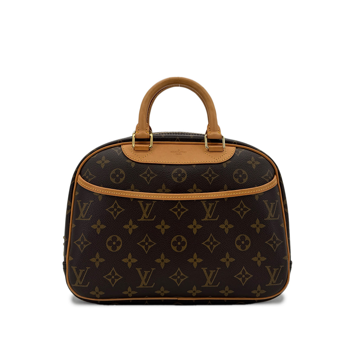 LOUIS VUITTON MONOGRAM TROUVILLE HAND BAG BROWN MONOGRAM M42228 90298464