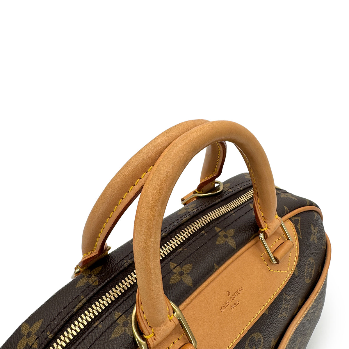 LOUIS VUITTON MONOGRAM TROUVILLE HAND BAG BROWN MONOGRAM M42228 90298464