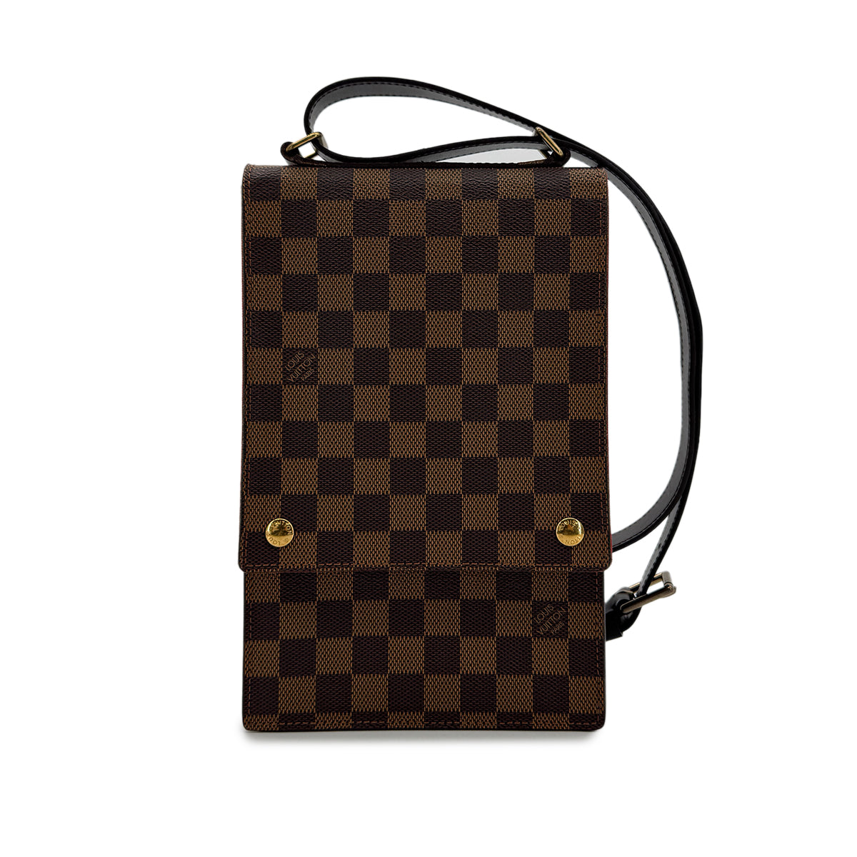LOUIS VUITTON DAMIER PORTOBELLO SHOULDER BAG EBENE N45271 90298465