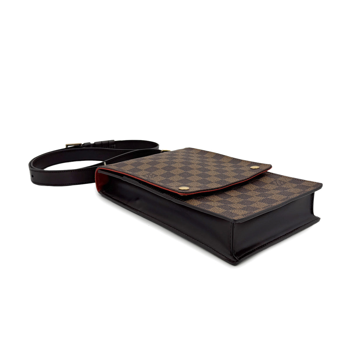 LOUIS VUITTON DAMIER PORTOBELLO SHOULDER BAG EBENE N45271 90298465