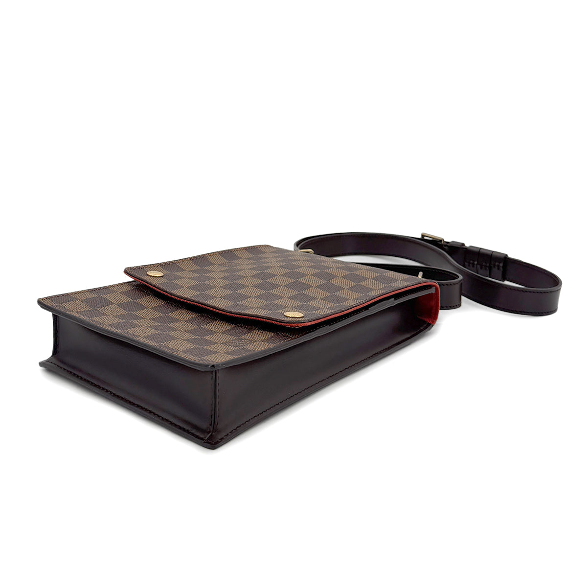 LOUIS VUITTON DAMIER PORTOBELLO SHOULDER BAG EBENE N45271 90298465